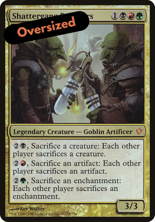 Shattergang Brothers (Oversized) [Commander 2013 Oversized] - MTG Single