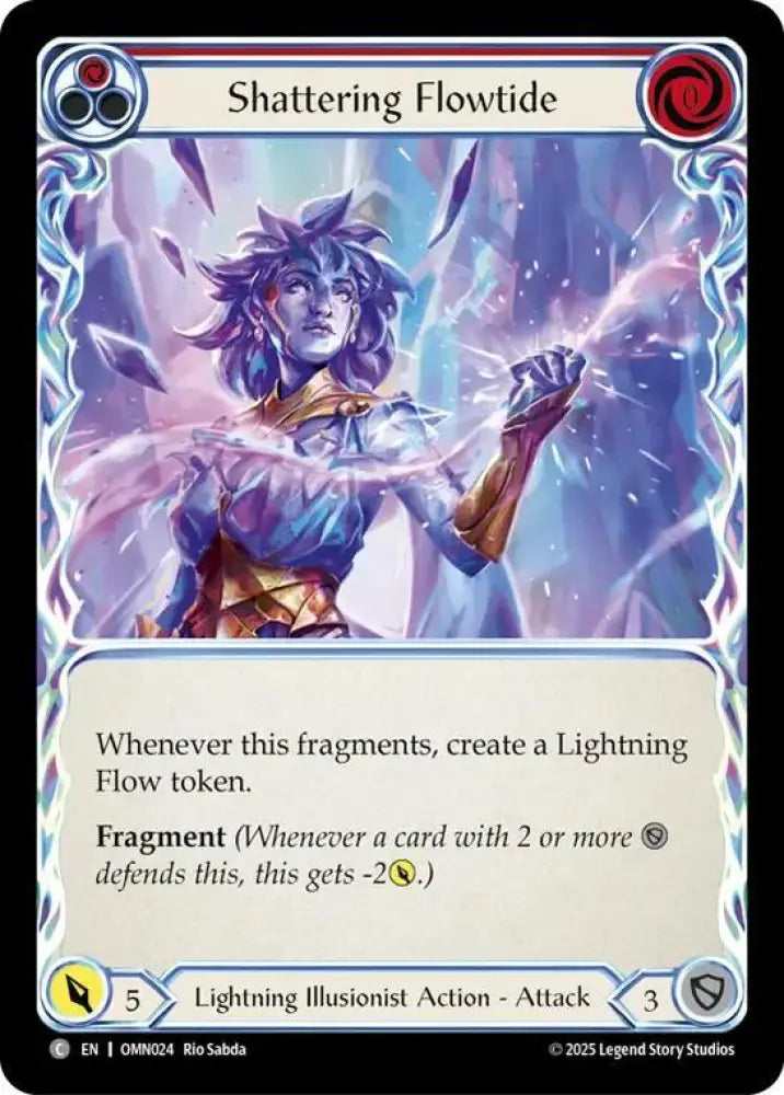 Shattering Flowtide (Red) (OMN024) [Omens of the Third Age]