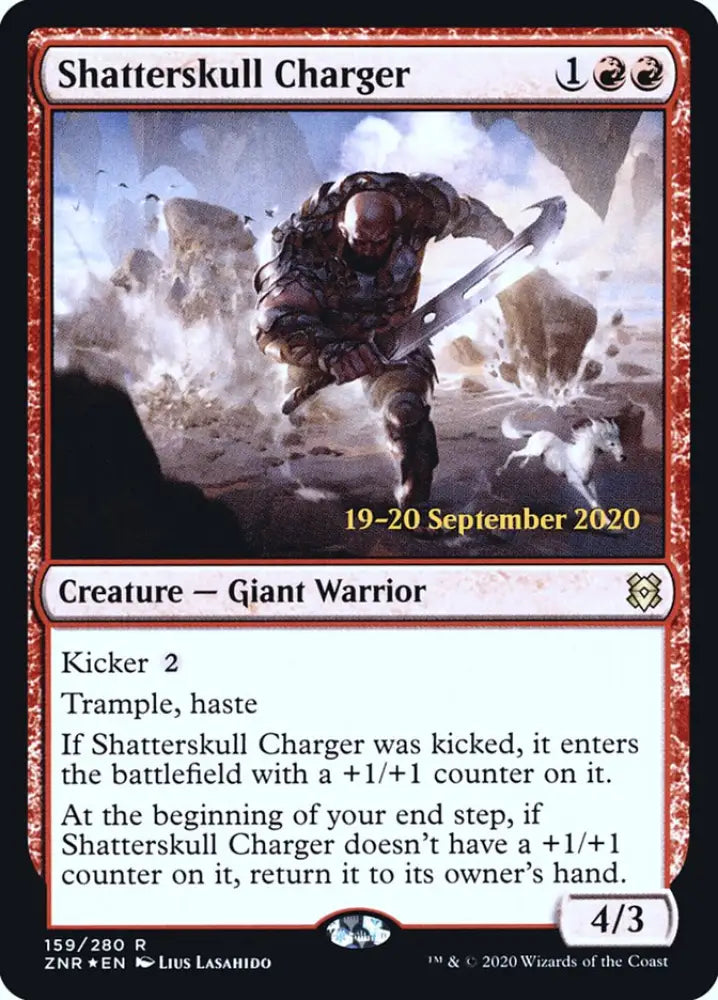 Shatterskull Charger [Zendikar Rising Prerelease Promos] - MTG Single