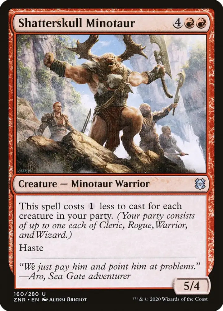 Shatterskull Minotaur [Zendikar Rising] - MTG Single