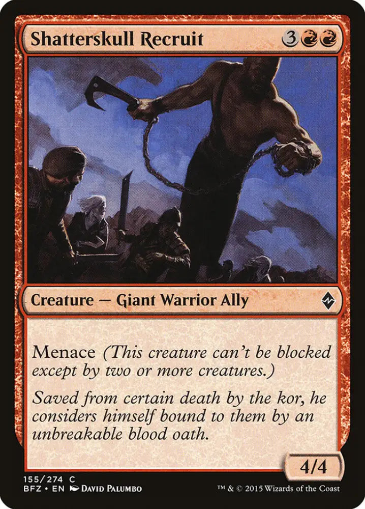 Shatterskull Recruit [Battle for Zendikar] - MTG Single