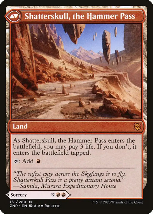 Shatterskull Smashing // Shatterskull the Hammer Pass [Zendikar Rising] - MTG Single