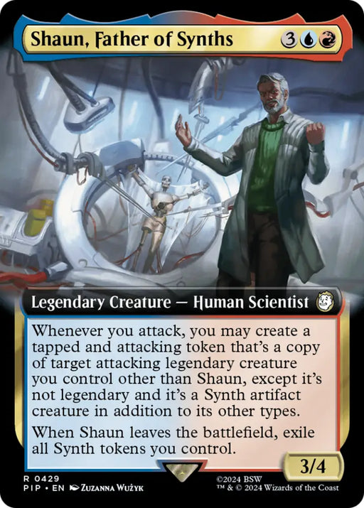 Shaun Father of Synths (Extended Art) [Fallout] - MTG Single