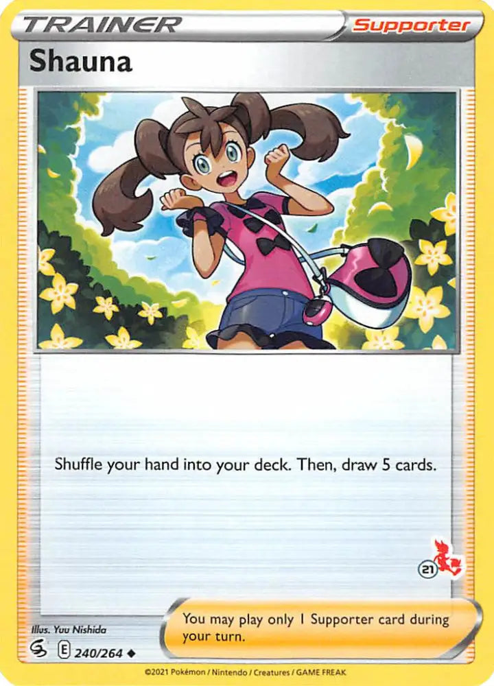 Shauna (240/264) (Cinderace Stamp #21) [Battle Academy 2022] - Pokemon Single