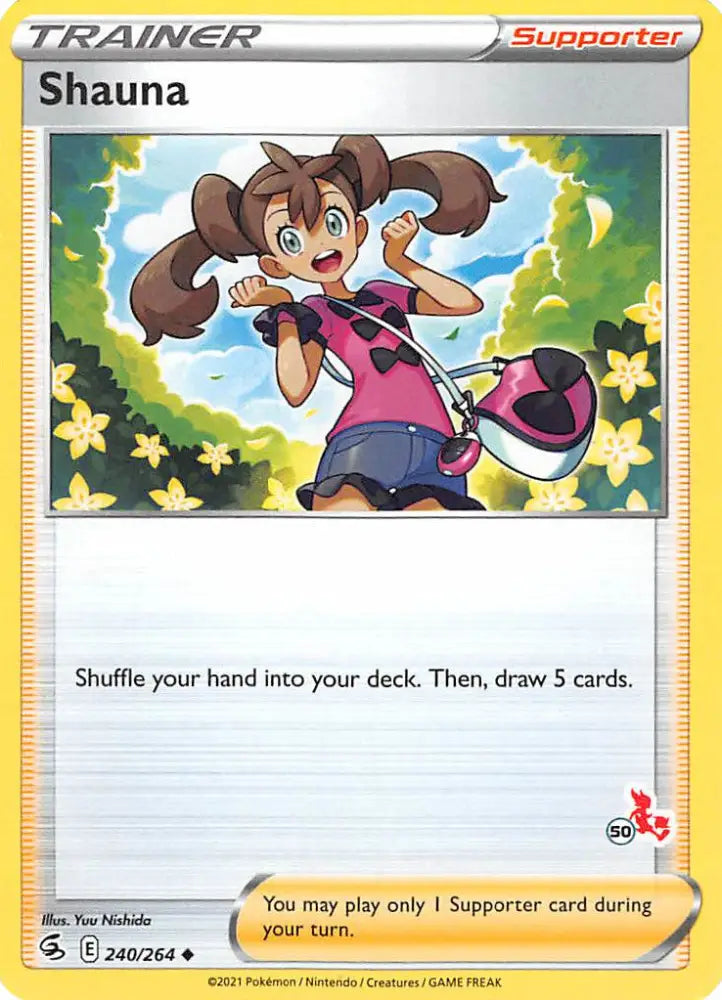 Shauna (240/264) (Cinderace Stamp #50) [Battle Academy 2022] - Pokemon Single