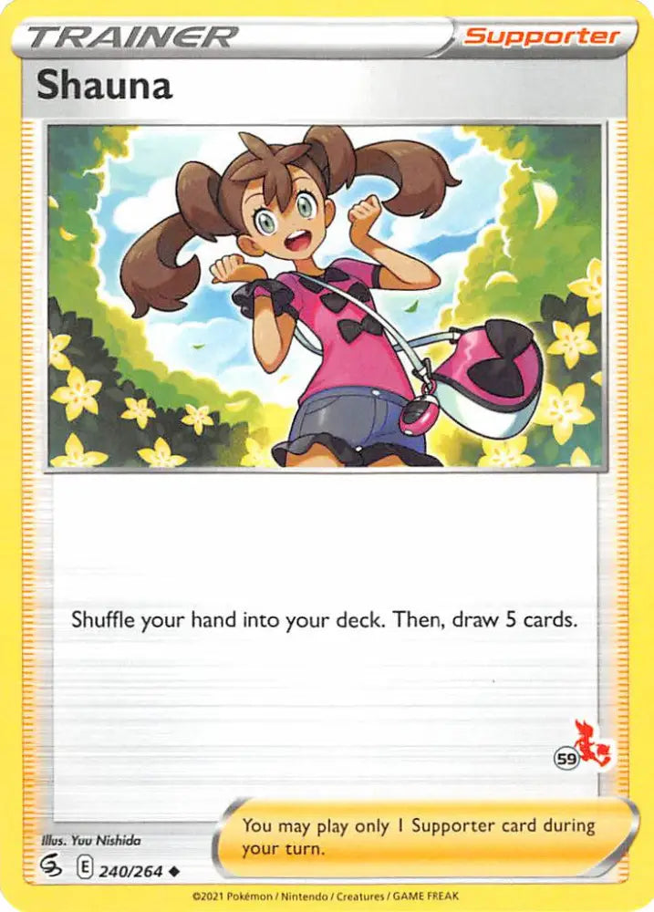 Shauna (240/264) (Cinderace Stamp #59) [Battle Academy 2022] - Pokemon Single