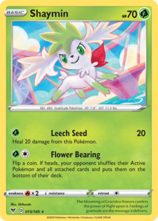 Shaymin (015/185) [Sword & Shield: Vivid Voltage] - Pokemon Single