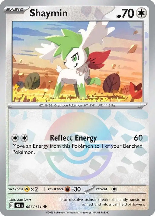 Shaymin (087/131) (Poke Ball Pattern) [Scarlet & Violet: Prismatic Evolutions] - Pokemon Single