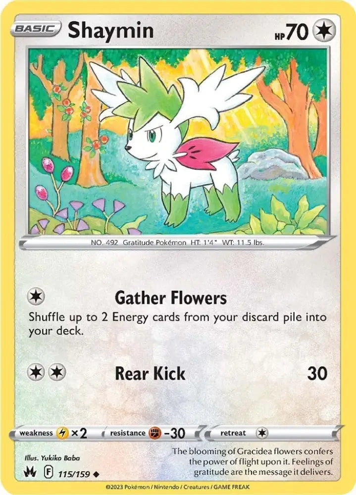 Shaymin (115/159) [Sword & Shield: Crown Zenith] - Pokemon Single