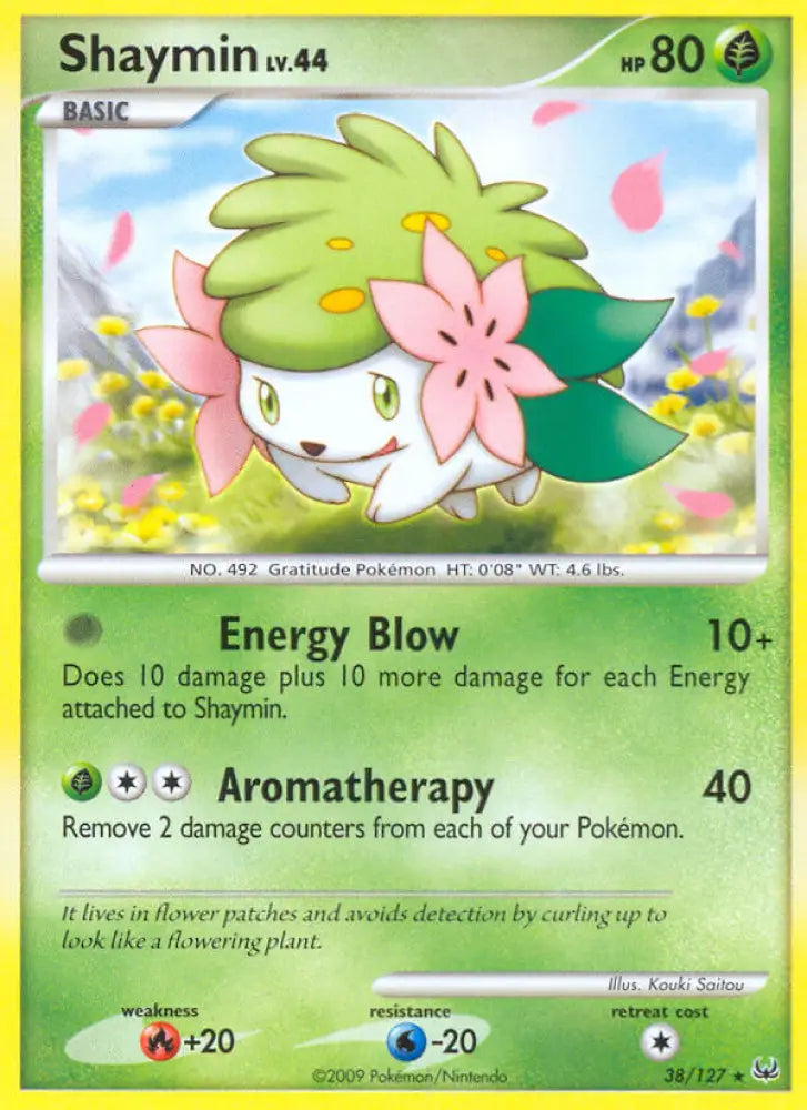 Shaymin (38/127) (Theme Deck Exclusive) [Platinum: Base Set] - Pokemon Single