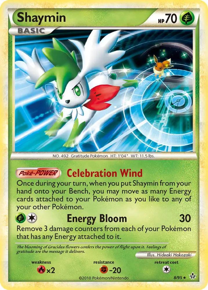 Shaymin (8/95) [HeartGold & SoulSilver: Unleashed] - Pokemon Single