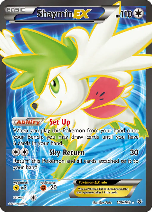 Shaymin EX (106/108) [XY: Roaring Skies] - Pokemon Single