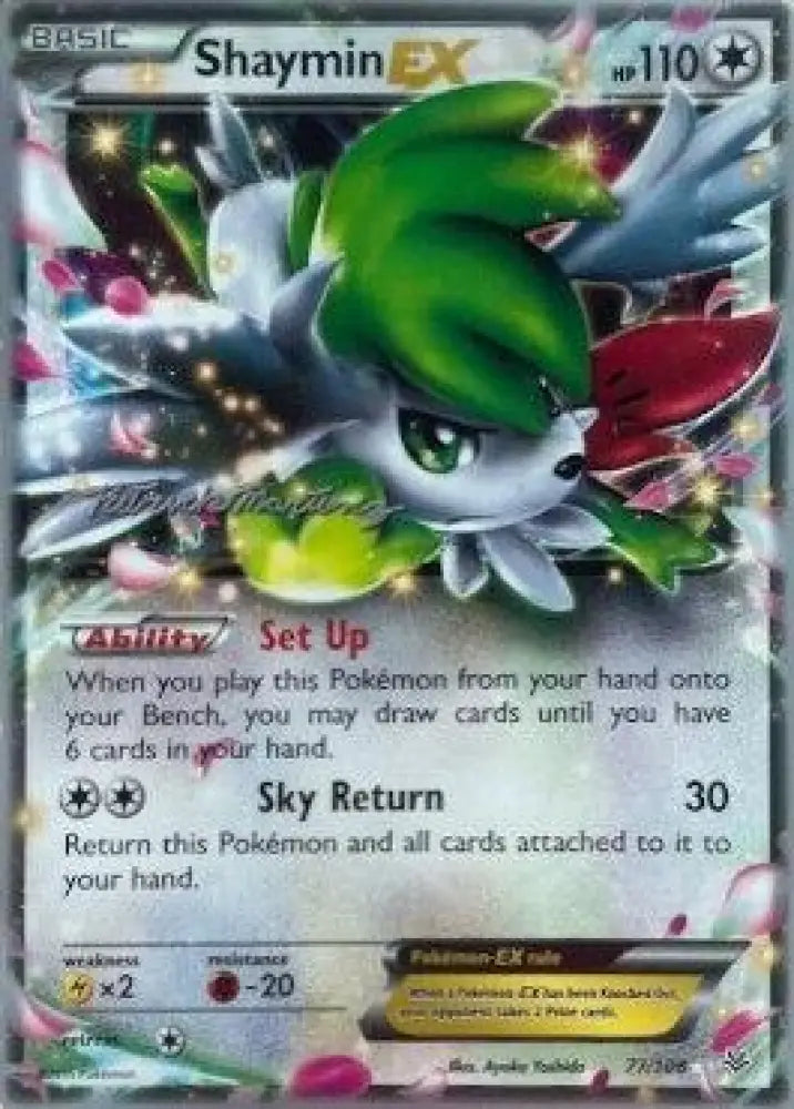 Shaymin EX (77/108) (Punches ’n’ Bites - Patrick Martinez) [World Championships 2015] - Pokemon Single