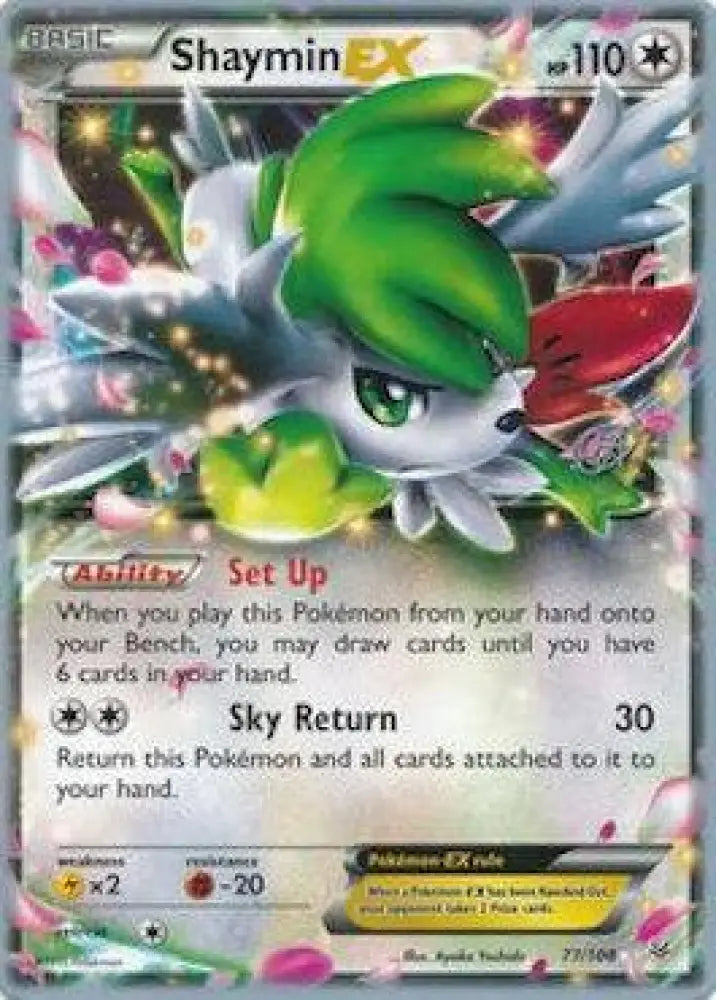 Shaymin EX (77/108) (The Flying Hammer - Rowan Stavenow) [World Championships 2015] - Pokemon Single