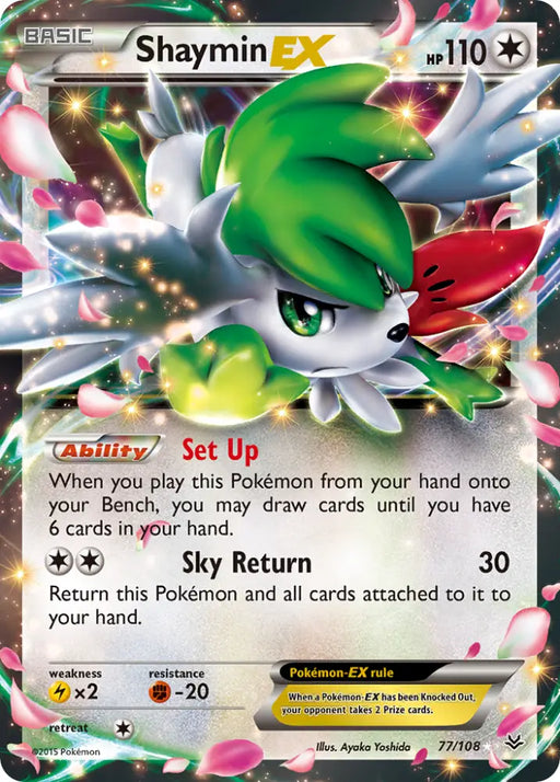 Shaymin EX (77/108) [XY: Roaring Skies] - Pokemon Single