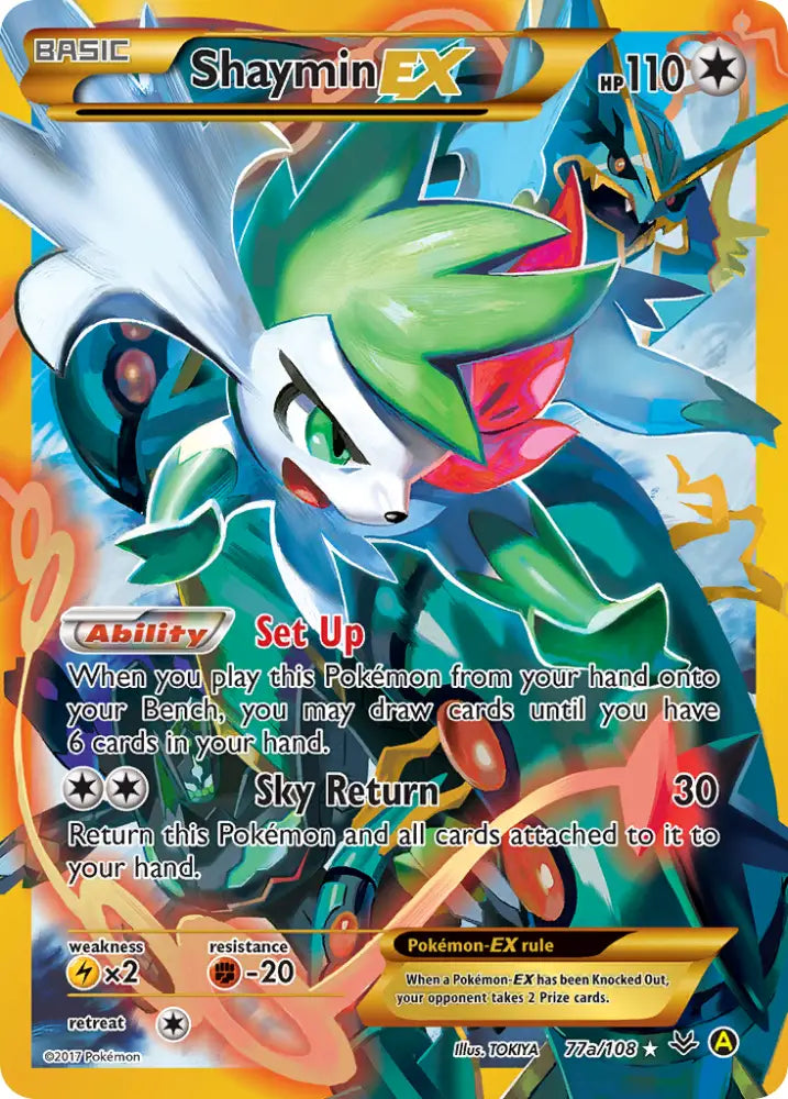 Shaymin EX (77a/108) [Alternate Art Promos] - Pokemon Single