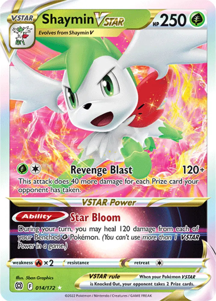 Shaymin VSTAR (014/172) [Sword & Shield: Brilliant Stars] - Pokemon Single