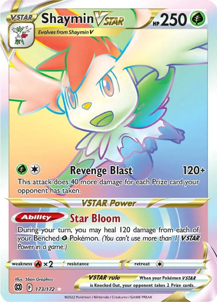 Shaymin VSTAR (173/172) [Sword & Shield: Brilliant Stars] - Pokemon Single