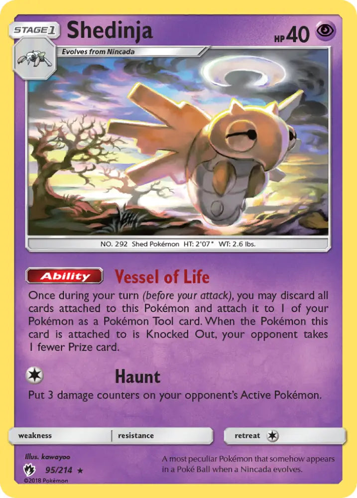 Shedinja (95/214) [Sun & Moon: Lost Thunder] - Pokemon Single
