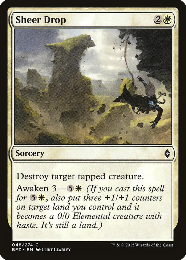Sheer Drop [Battle for Zendikar] - MTG Single