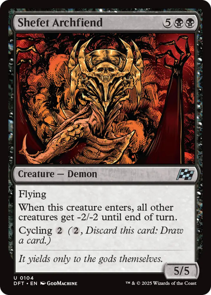 Shefet Archfiend [Aetherdrift] - MTG Single