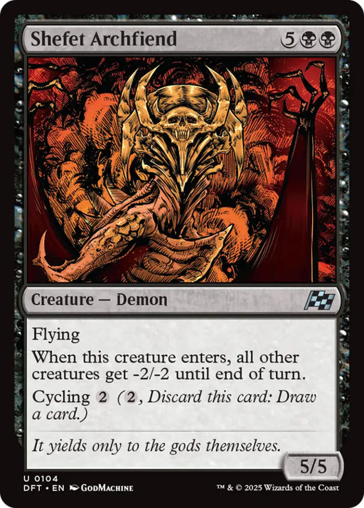 Shefet Archfiend [Aetherdrift] - MTG Single