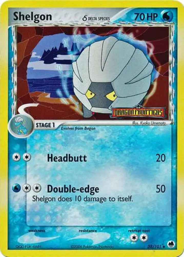 Shelgon (38/101) (Delta Species) (Stamped) [EX: Dragon Frontiers] - Pokemon Single