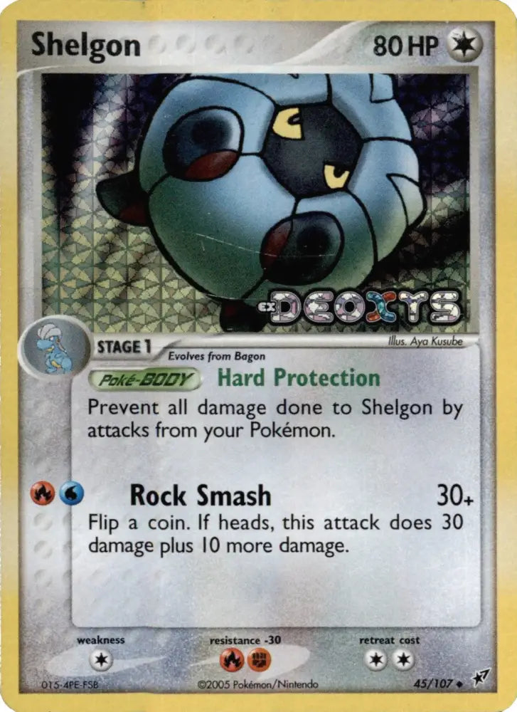 Shelgon (45/107) (Stamped) [EX: Deoxys] - Pokemon Single