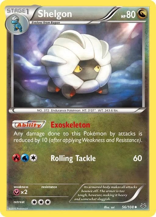 Shelgon (56/108) [XY: Roaring Skies] - Pokemon Single