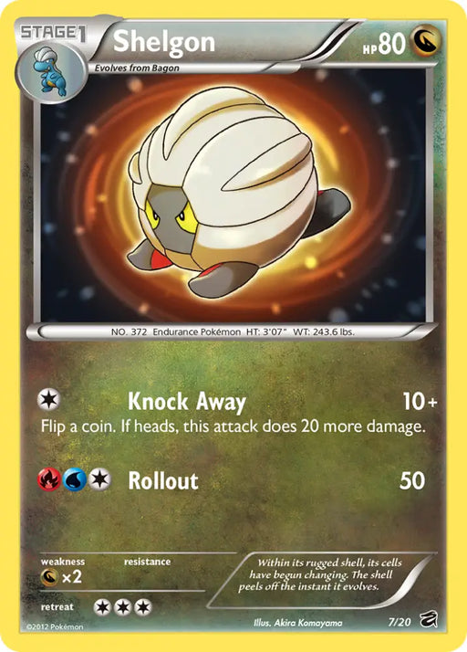 Shelgon (7/20) [Black & White: Dragon Vault] - Pokemon Single