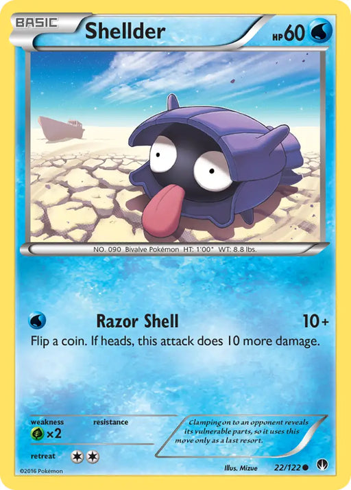 Shellder (22/122) [XY: BREAKpoint] - Pokemon Single