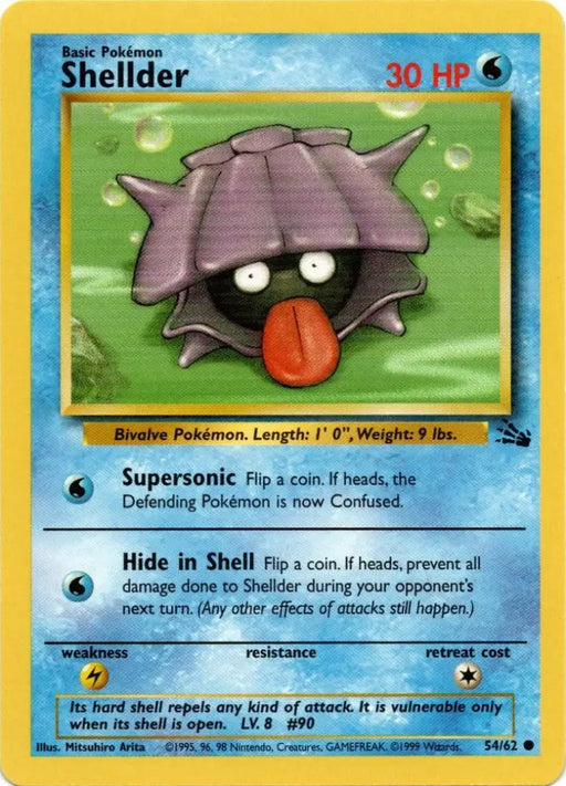 Shellder (54/62) [Fossil Unlimited] - Pokemon Single