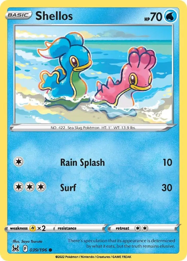 Shellos (039/196) [Sword & Shield: Lost Origin] - Pokemon Single