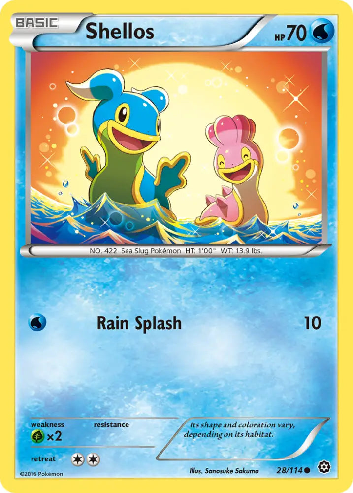 Shellos (28/114) [XY: Steam Siege] - Pokemon Single