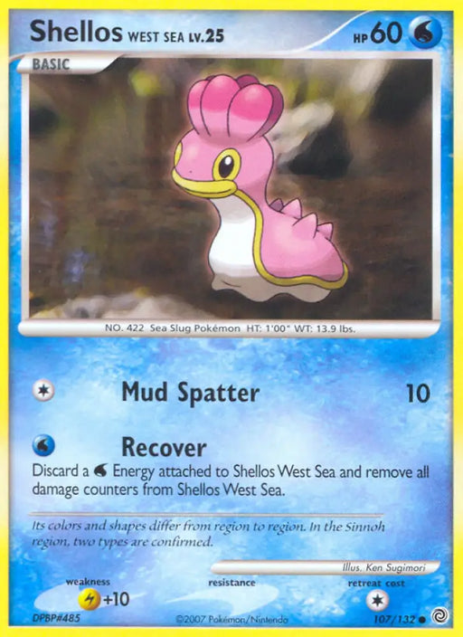 Shellos West Sea (107/132) [Diamond & Pearl: Secret Wonders] - Pokemon Single