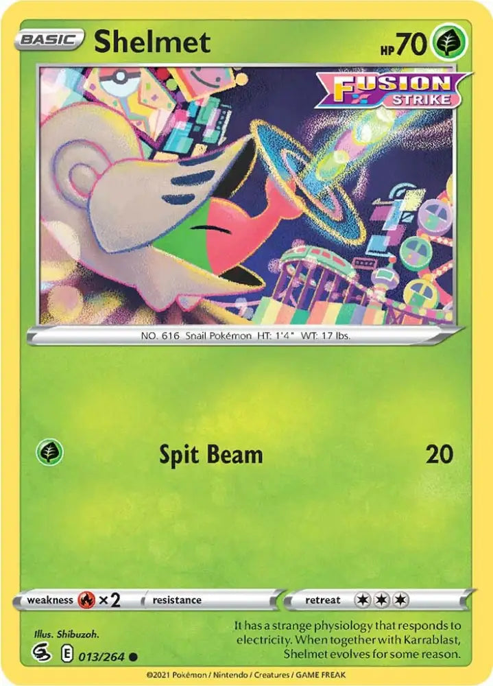 Shelmet (013/264) [Sword & Shield: Fusion Strike] - Pokemon Single