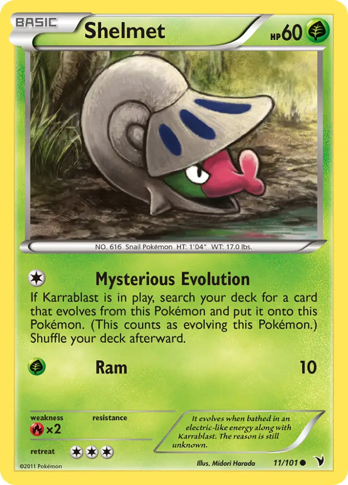 Shelmet (11/101) [Black & White: Noble Victories] - Pokemon Single