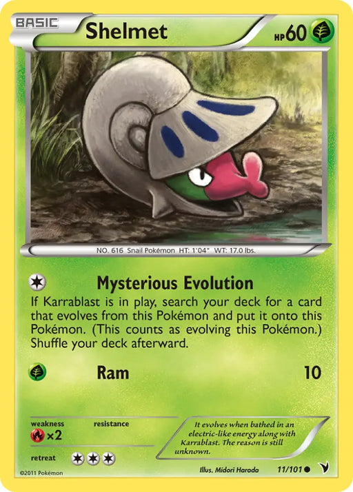 Shelmet (11/101) [Black & White: Noble Victories] - Pokemon Single