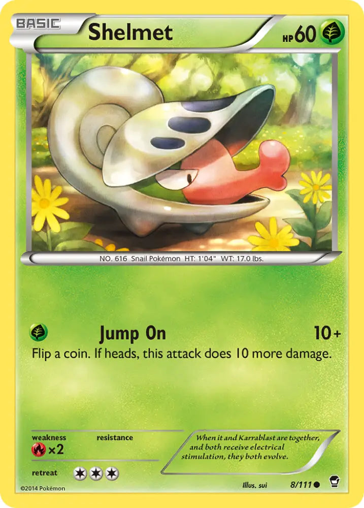 Shelmet (8/111) [XY: Furious Fists] - Pokemon Single