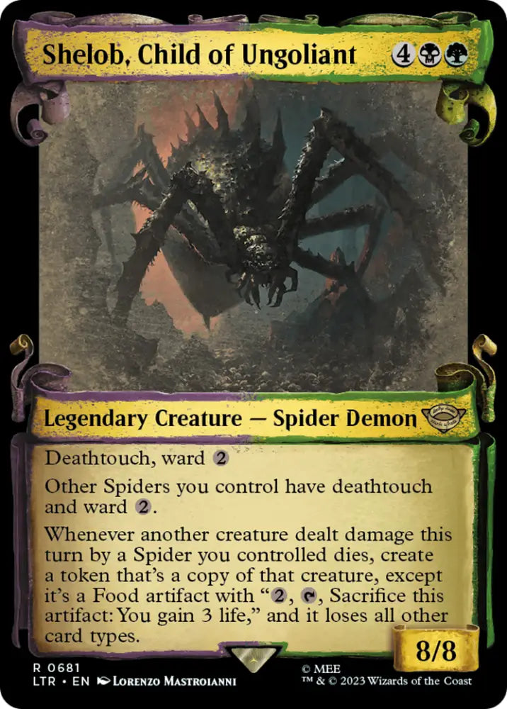 Shelob Child of Ungoliant [The Lord of the Rings: Tales of Middle-Earth Showcase Scrolls] - MTG Single
