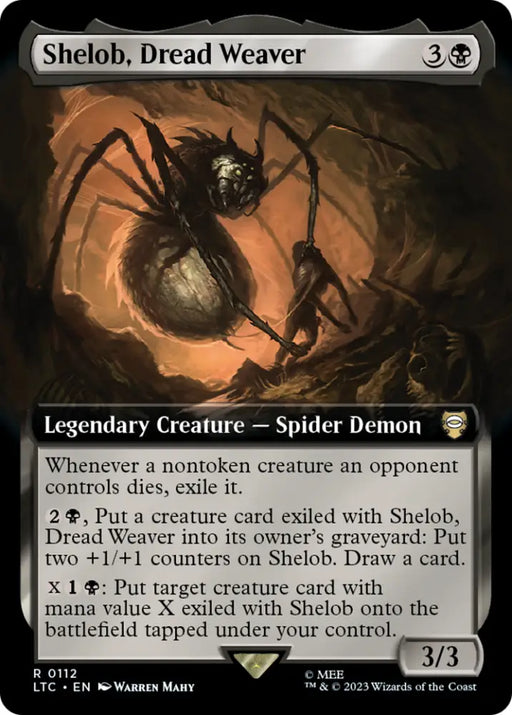 Shelob Dread Weaver (Extended Art) [The Lord of the Rings: Tales of Middle-Earth Commander] - MTG Single