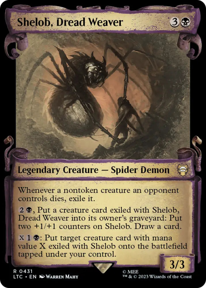 Shelob Dread Weaver [The Lord of the Rings: Tales of Middle-Earth Commander Showcase Scrolls] - MTG Single