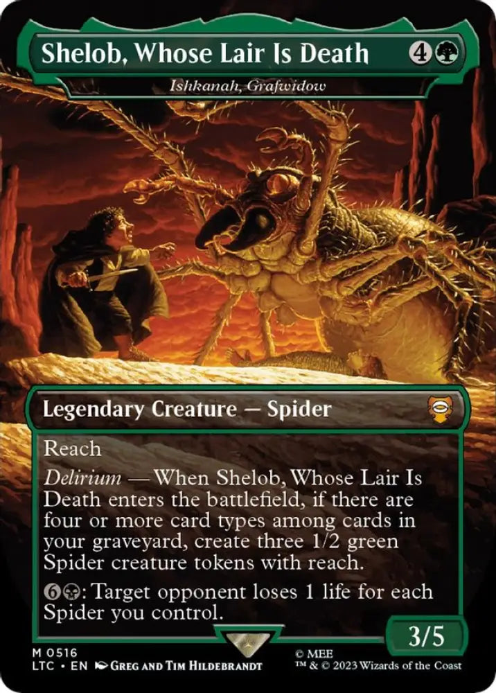 Shelob Whose Lair Is Death - Ishkanah Grafwidow (Borderless) [The Lord of the Rings: Tales of Middle-Earth Commander]
