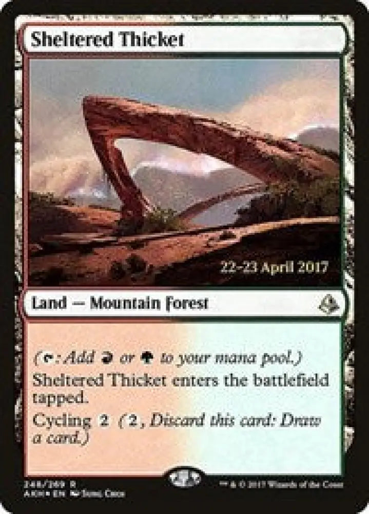 Sheltered Thicket (248) [Prerelease Cards]