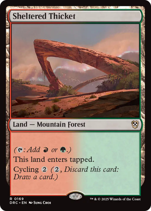 Sheltered Thicket [Aetherdrift Commander] - MTG Single