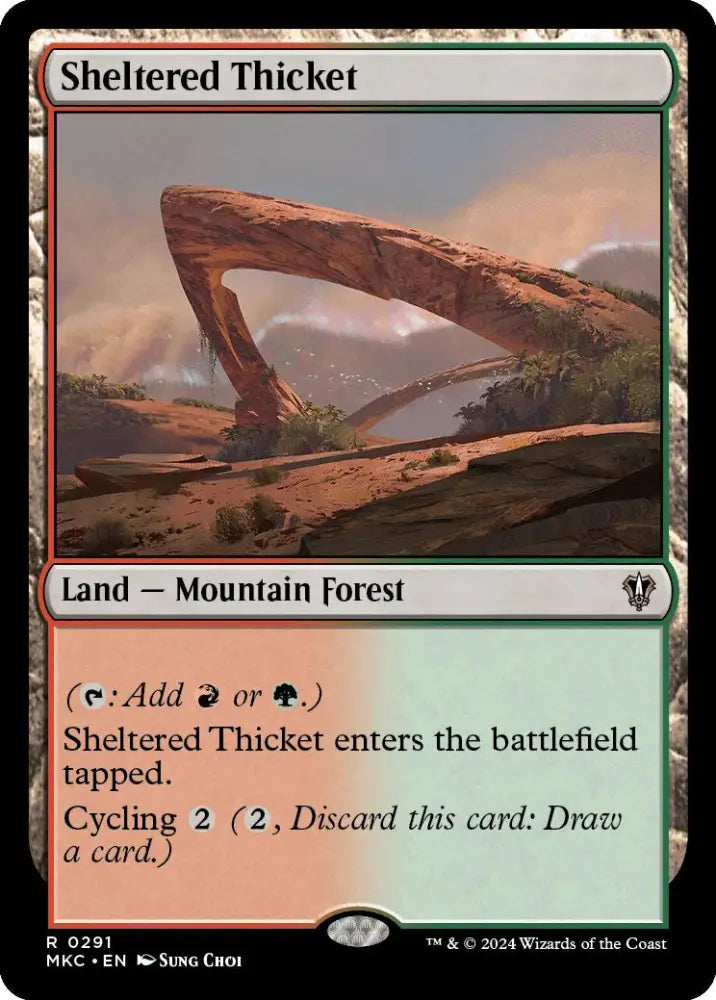 Sheltered Thicket [Murders at Karlov Manor Commander] - MTG Single