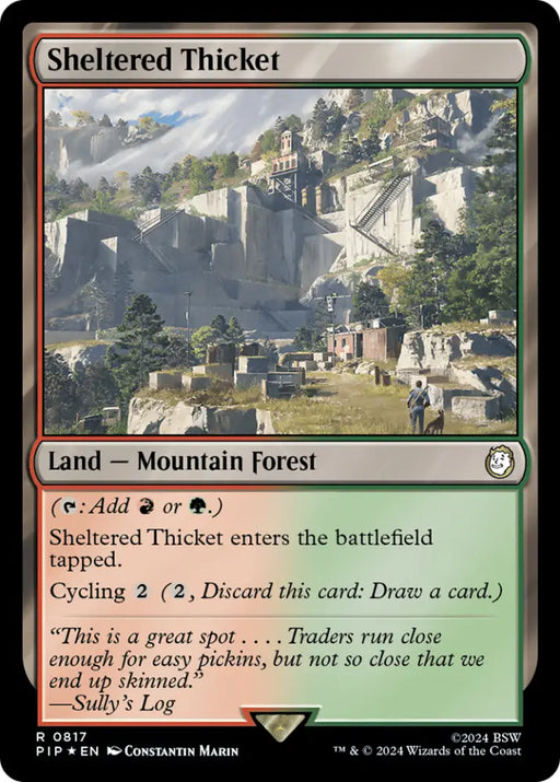 Sheltered Thicket (Surge Foil) [Fallout] - MTG Single