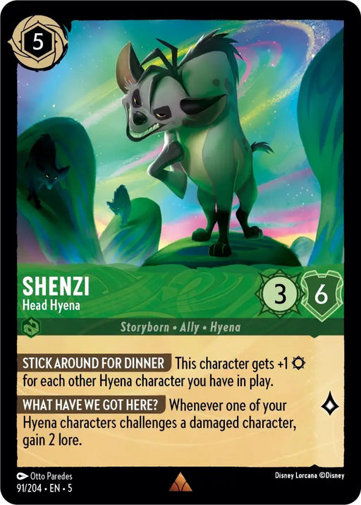 Shenzi - Head Hyena (91/204) [Shimmering Skies] - Lorcana Single