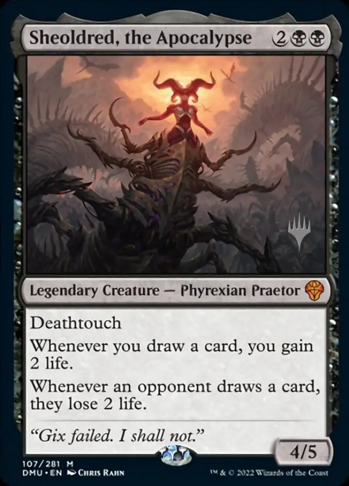 Sheoldred the Apocalypse (Promo Pack) [Dominaria United Promos] - MTG Single