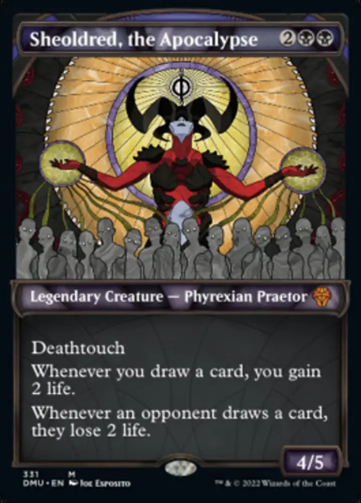 Sheoldred the Apocalypse (Showcase Textured) [Dominaria United] - MTG Single